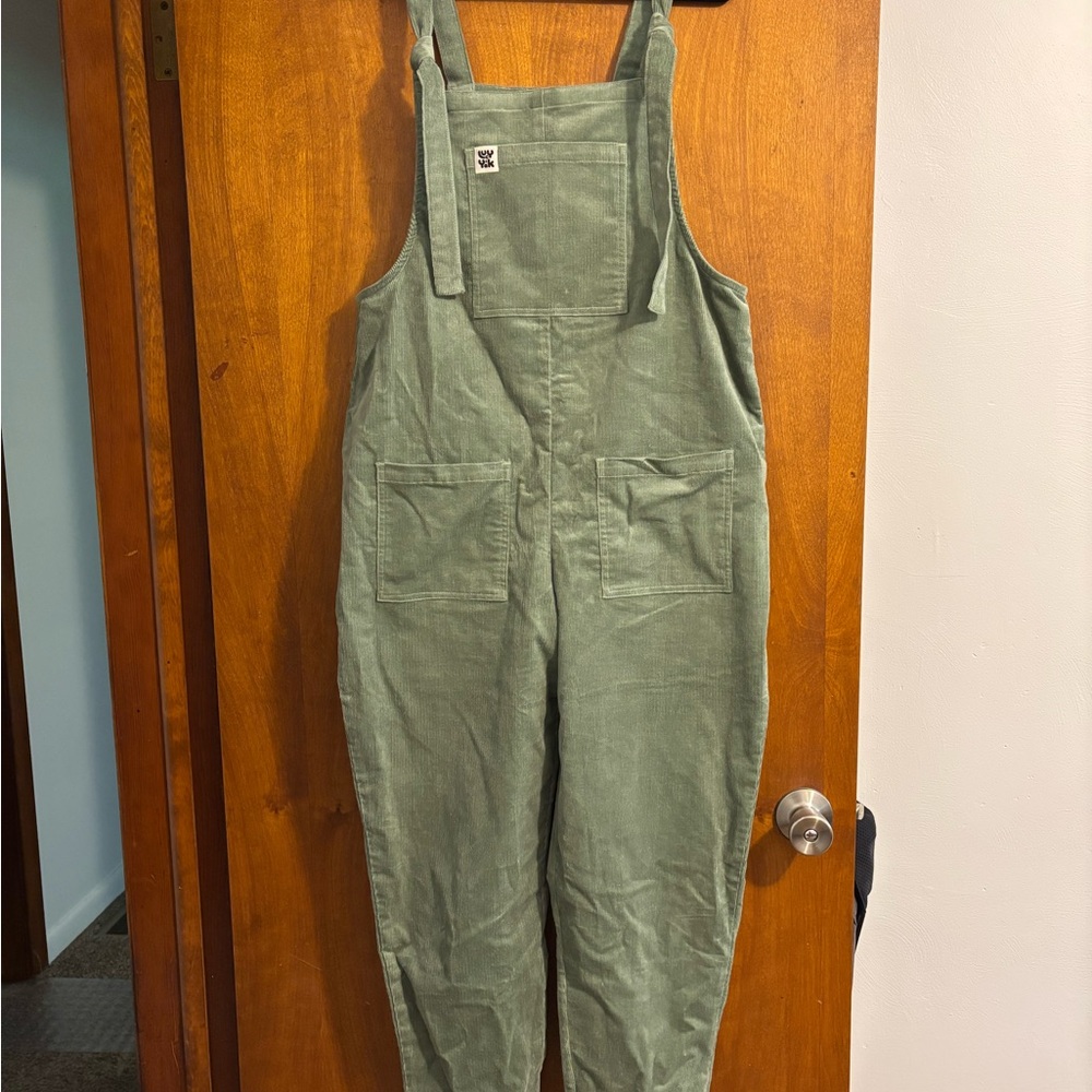 Lucy & Yak Green Corduroy Dungarees